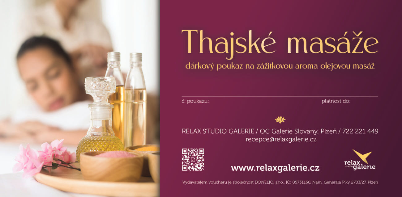 Zážitková thajská masáž v Relax Studiu Galerie
