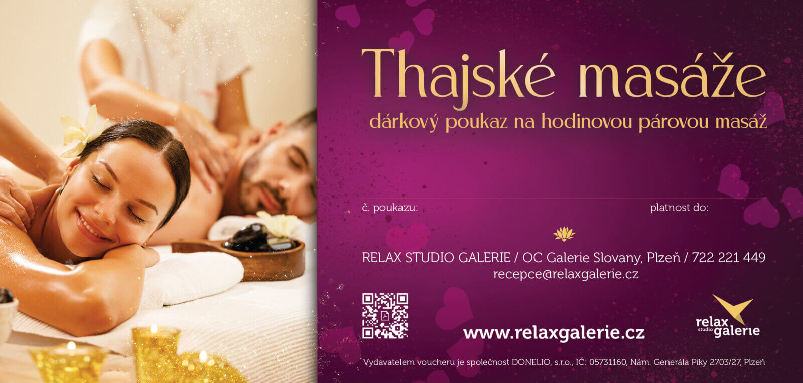 Párová thajská masáž v Relax Studiu Galerie