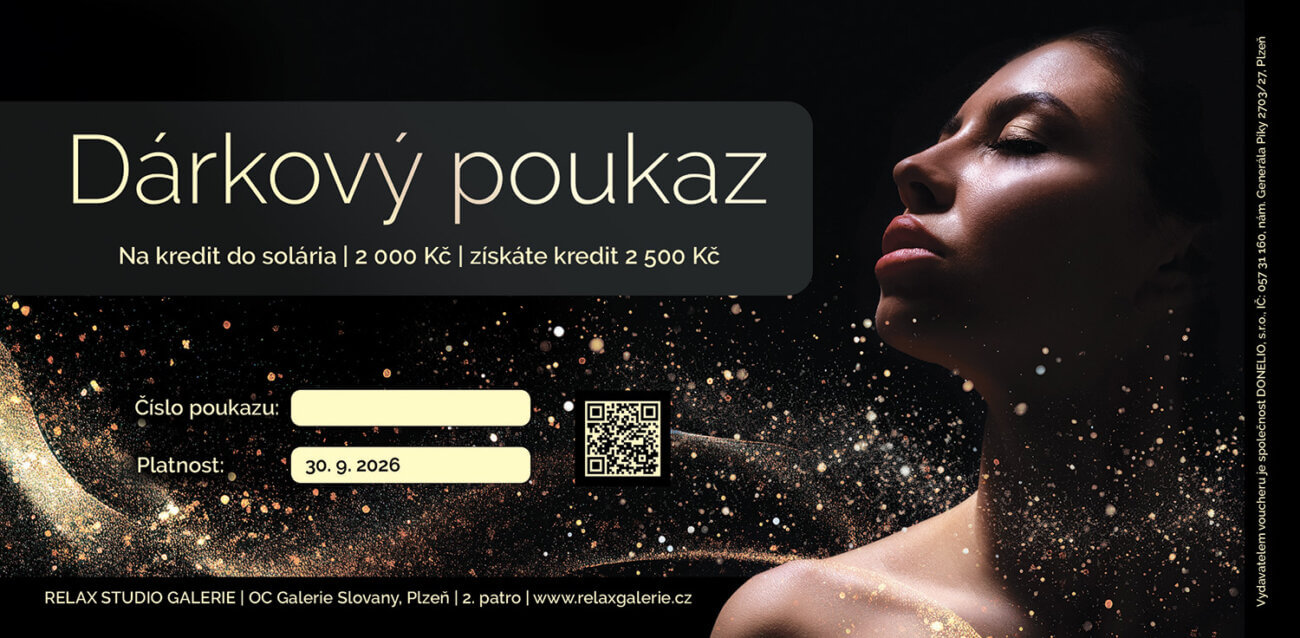 Dárkový poukaz na kredit do solária