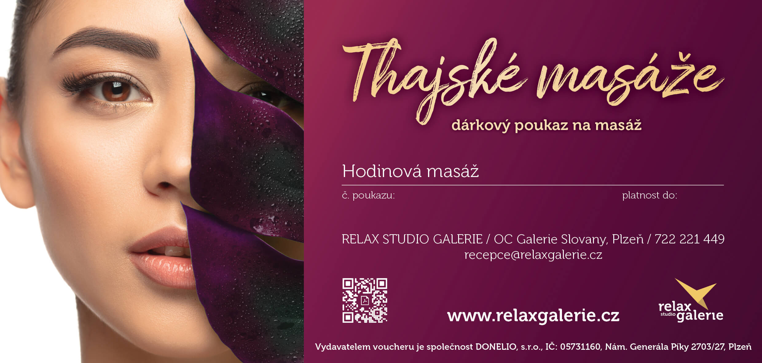 Hodinová thajská masáž v Relax Studiu Galerie